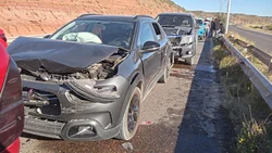 Choque múltiple y heridos en Ruta 7