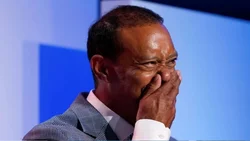 Tiger Woods se quebró en su ingreso al Salón de la Fama