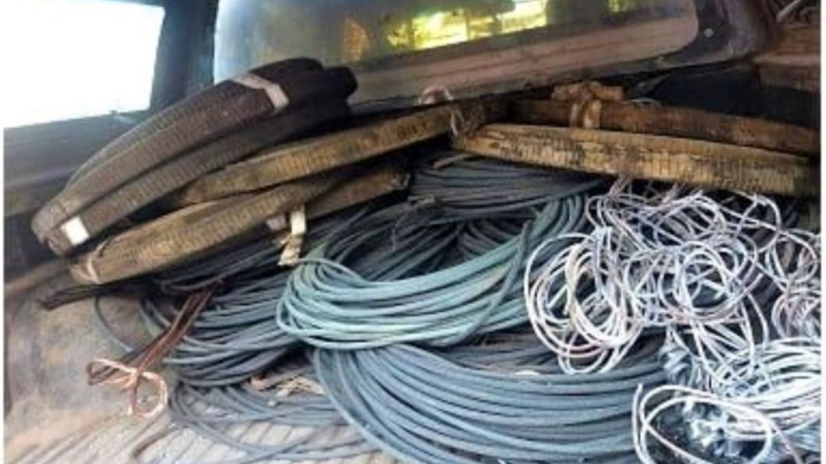 Recuperaron 500 kilos de cable de cobre