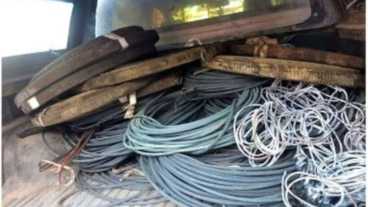 Recuperaron 500 kilos de cable de cobre