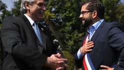 El presidente chileno Gabriel Boric llegó a Argentina