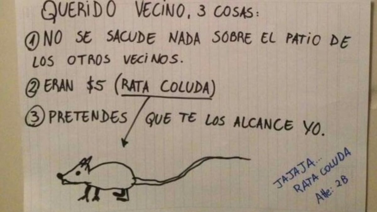 “Sos una rata coluda”, le dijo y no le devolvió la plata