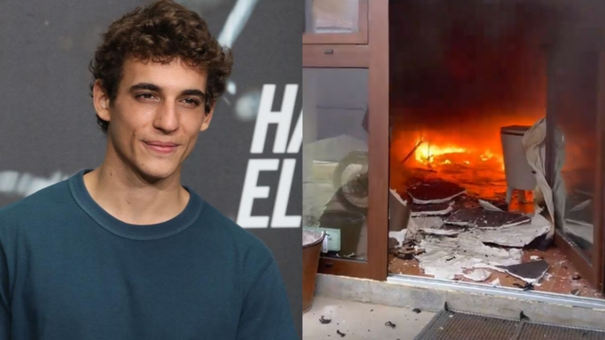 Miguel Herrán mostró, entre lagrimas, como se quemó su casa