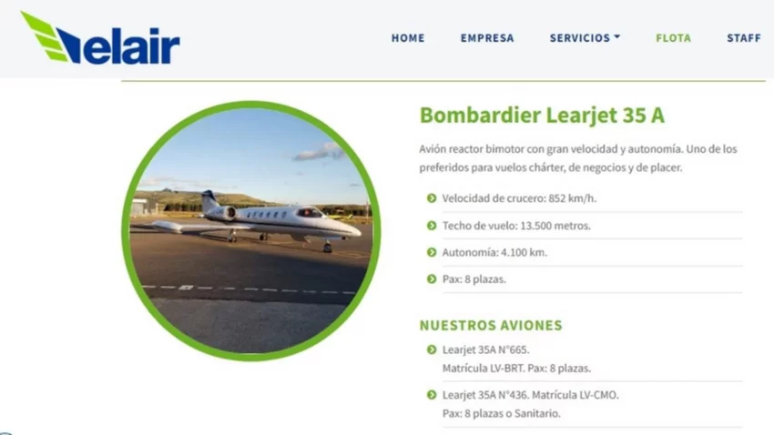 Compraron un avión y además le pagan 35 millones a Urcera