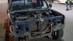 Venía del Mari Menuco con una camioneta totalmente "destartalada"
