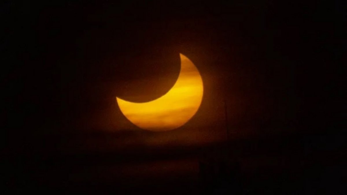 Las espectaculares fotos del eclipse en la Patagonia