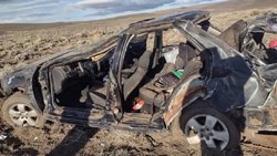 Tremendo vuelco en Ruta 237: dos integrantes de Prefectura graves