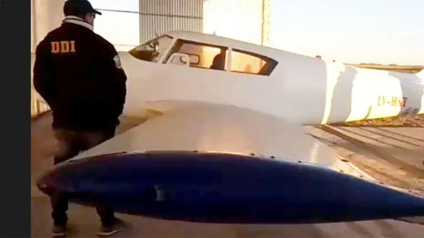 El hermano de Rocío Marengo tenía en su campo un avión robado