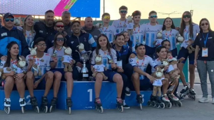 Neuquén se bañó de oro en el patín Sudamericano