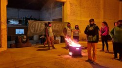 Municipales bloquean el corralón en Allen