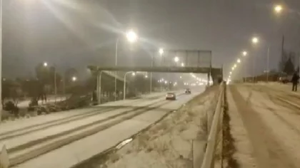 ¡Ya llegó la nieve a Neuquén!