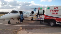 En un avión sanitario ¡Graciela ya está en Neuquén!