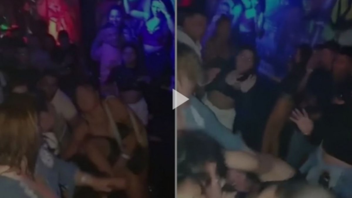 Video: Mujeres protagonizaron una batalla campal en un boliche