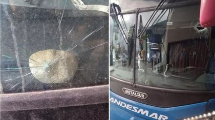 Hacía dedo, no paró nadie y agarró a piedrazos a un colectivo