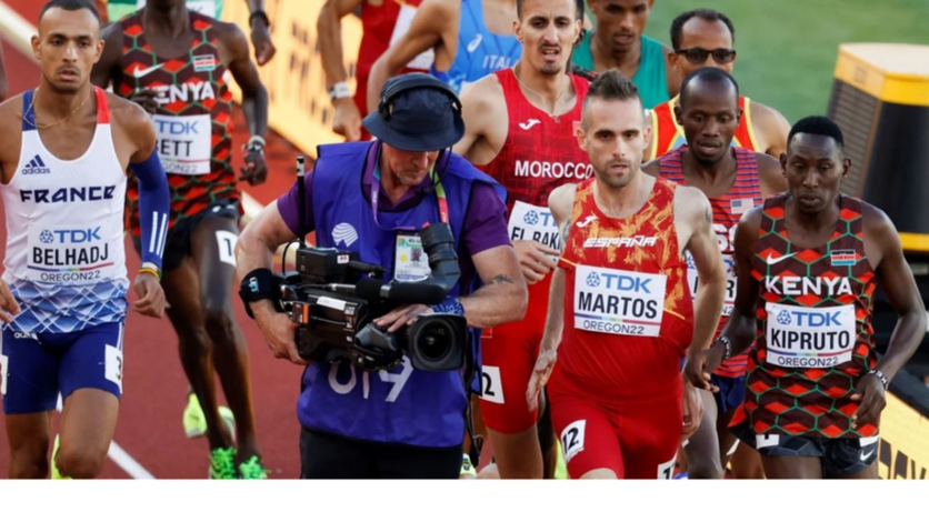 Un obstáculo imprevisto en la final del Mundial de Atletismo