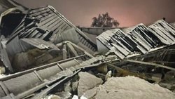 Tremendo: la nieve derrumbó el gimnasio municipal