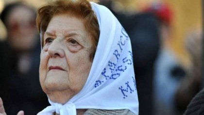 Dolor por la muerte de una Madre de Plaza de Mayo