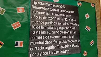 El Mundial ya se vive en los colegios neuquinos