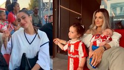 La primera foto de Tini con Francesca, la hija de Rodrigo de Paul