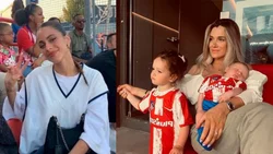 La primera foto de Tini con Francesca, la hija de Rodrigo de Paul