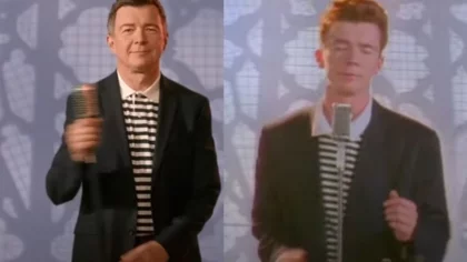 Astley recreó el video de “Never Gonna Give You Up