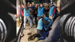 Extrema tensión frente al departamento de Cristina Fernández