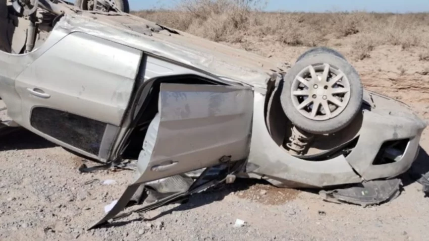 Impresionante vuelco dejó heridas a dos mujeres