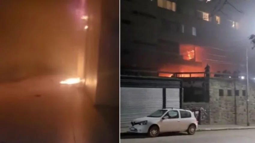 Video: así comenzaron las llamas en el Bariloche Center