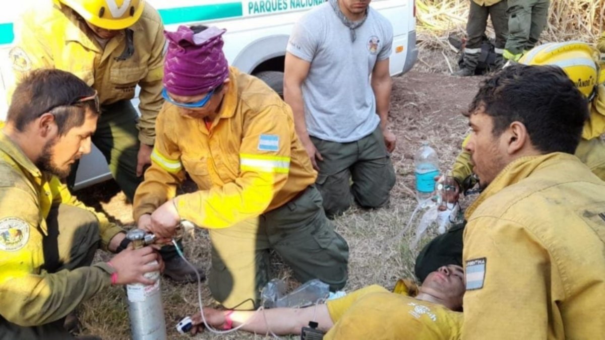Brigadistas de Neuquén ayudan a combatir el fuego en Jujuy