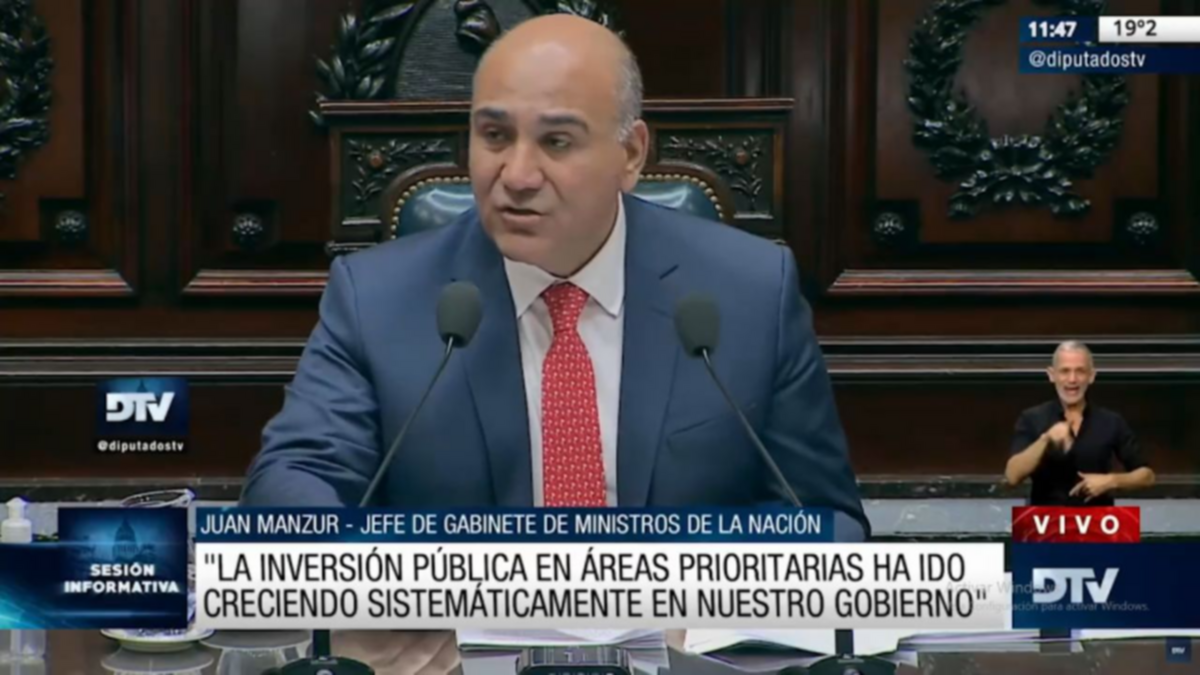 Manzur en Diputados: “Sin paz social no puede haber estabilidad macroeconómica”