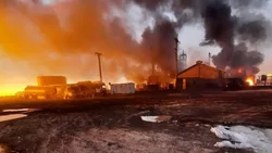 Hallaron a un sobreviviente en el incendio de la refinería de Huincul