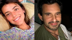 Aito de la Rúa y Calu Rivero posaron juntos por primera vez, pancita incluida