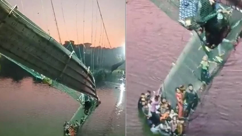 Colapsó un puente colgante: hay más de 90 muertos