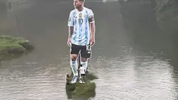 ¡Locura! Un Messi gigante en India
