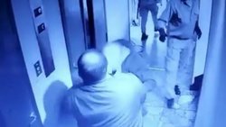 VIDEO: Vecino violento trompeó a otro, quedó filmado y lo vinieron a buscar