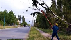 Un clásico: viento, lluvia y cortes de luz