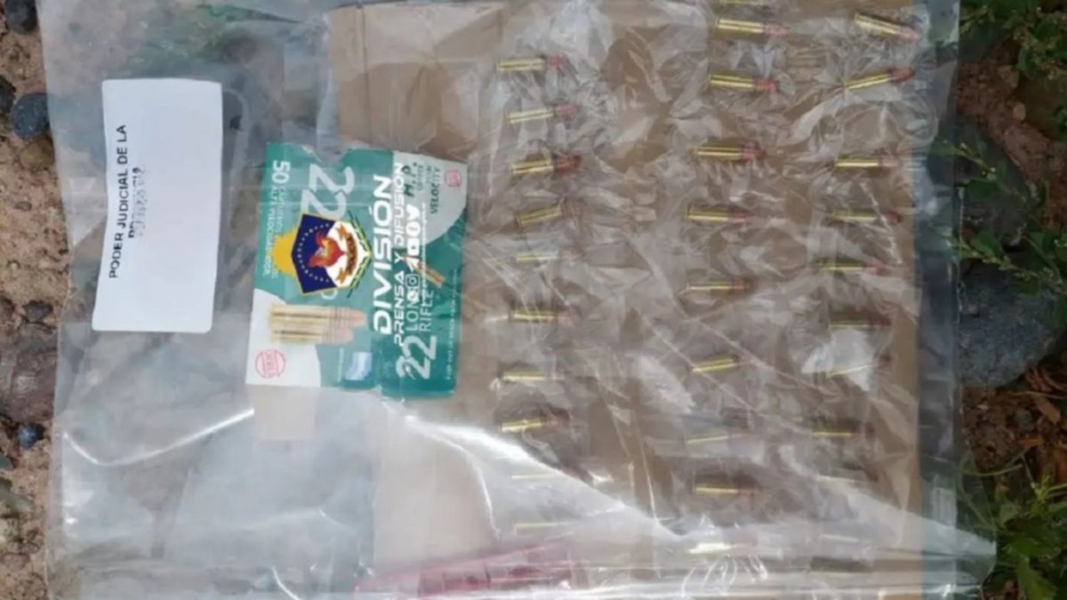 Lo allanaron por presuntas amenazas: tenía 31 cartuchos de bala