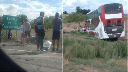 Tragedia, un cole con hinchas de River chocó en Mendoza