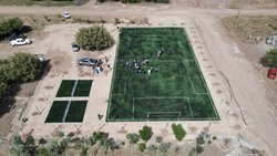 Inauguraron canchas de césped sintético