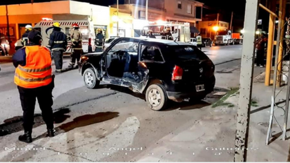 Lo chocó un borracho y se salvó de milagro