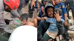 Un niño de 6 años pasó dos días bajo los escombros