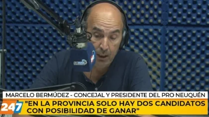 Bermúdez: "Solo hay dos candidatos con posibilidad de ganar en Neuquén"