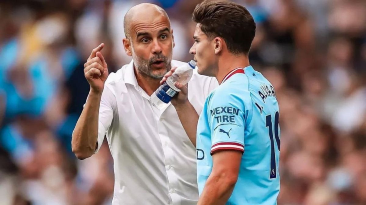 Repudian a Guardiola en las redes por sacar a Julián Álvarez