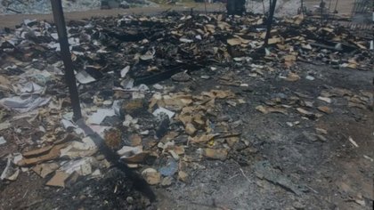Se prendió fuego una cooperativa de reciclaje en el oeste