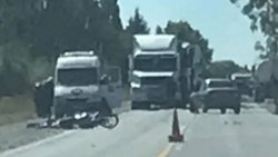 Otra tragedia en la Ruta 151: un motociclista muerto en un brutal choque