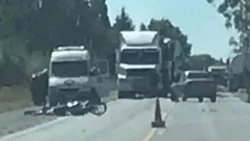 Otra tragedia en la Ruta 151: un motociclista muerto en un brutal choque