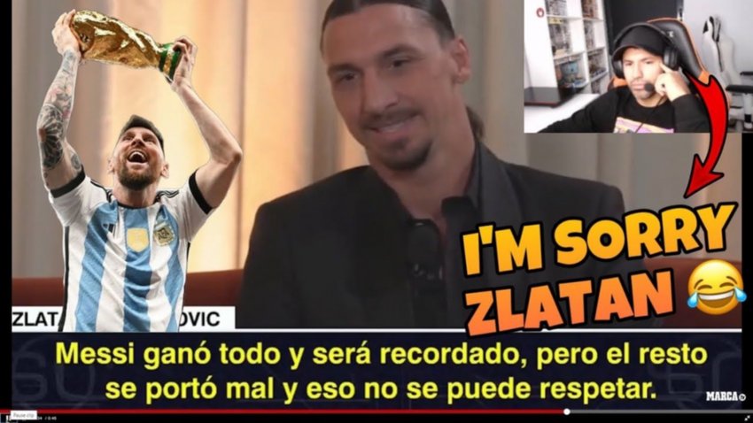 El Kun destrozó a Zlatan: "Es muy mala leche"