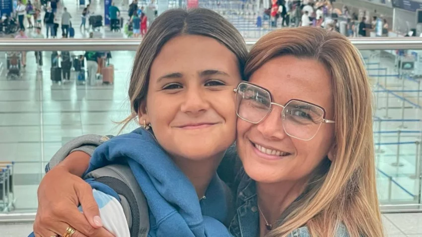 Uma, la hija de Amalia Granata, se fue a Canadá