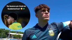 Los brasileños chicanearon y Garnacho les contestó