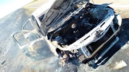 En plena Ruta 22 se incendió el auto de una familia neuquina